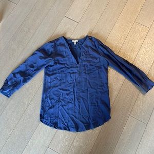 Joie silk navy blue top, xS